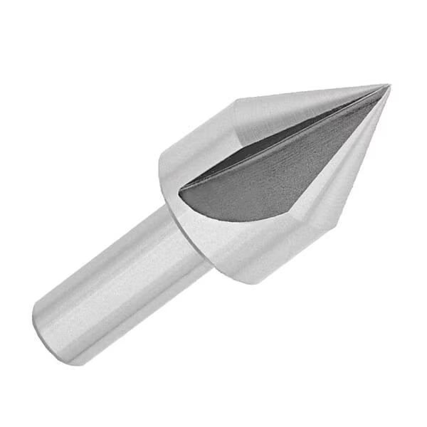 Countersink, Series DEWSFC, 2 Overall Length, Round Shank, 14 Shank Diameter, 1 Flute, 90 deg In, Qualtech, Mfr#: DEWSFC1/2-90